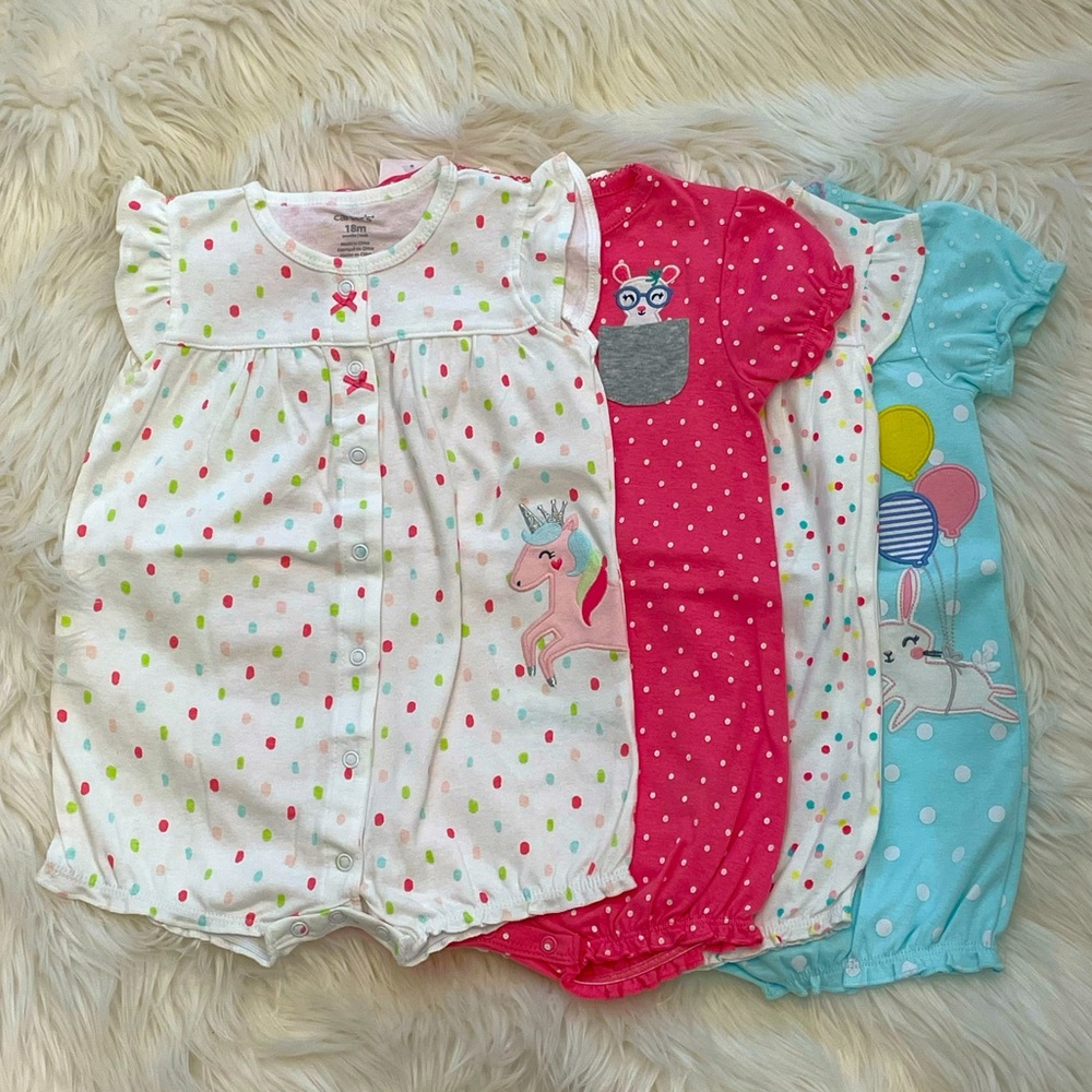 Carter - Bundle of 4 Rompers